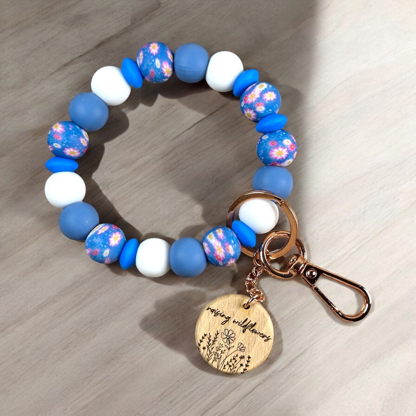 Raising Wildflowers Silicone Beaded Wristlet