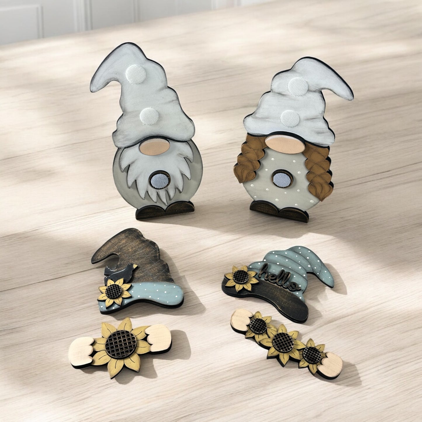 Whimsical Gnomes Sunflower Add On