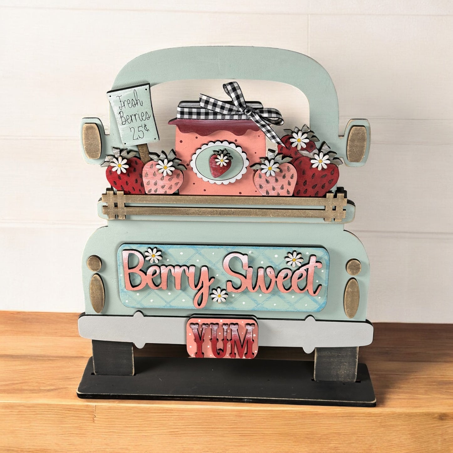 Reversible Rustic Truck Base For Interchangeable Rustic Truck Series Inserts.