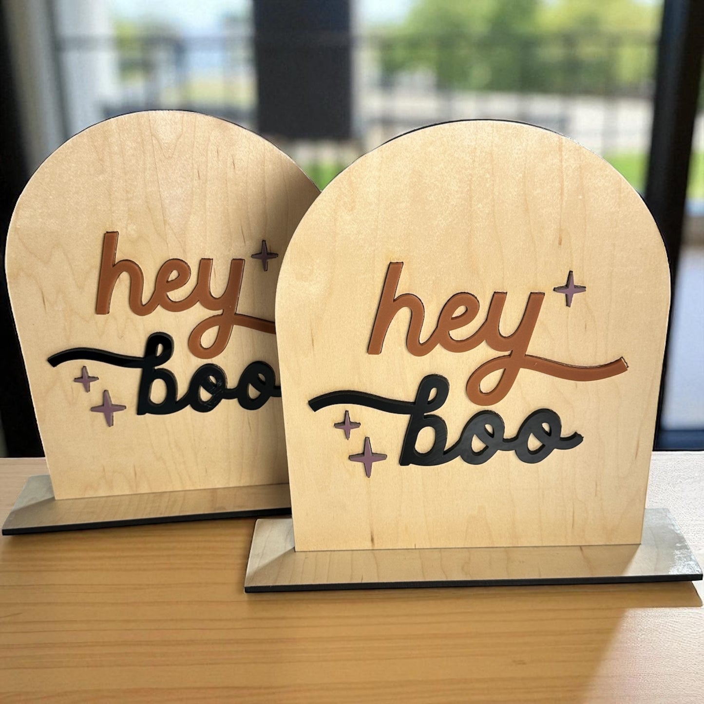 Hey Boo Halloween Sign