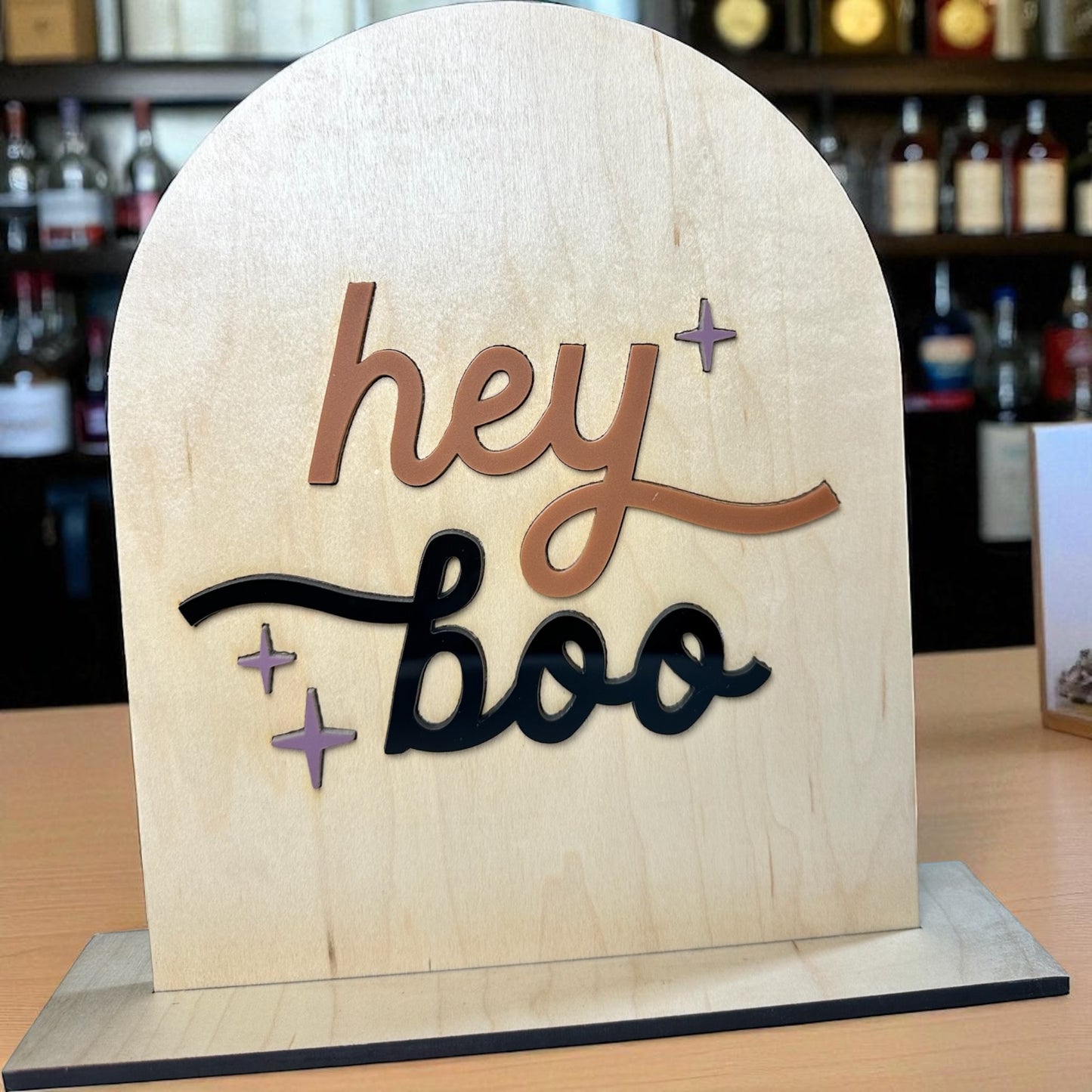 Hey Boo Halloween Sign