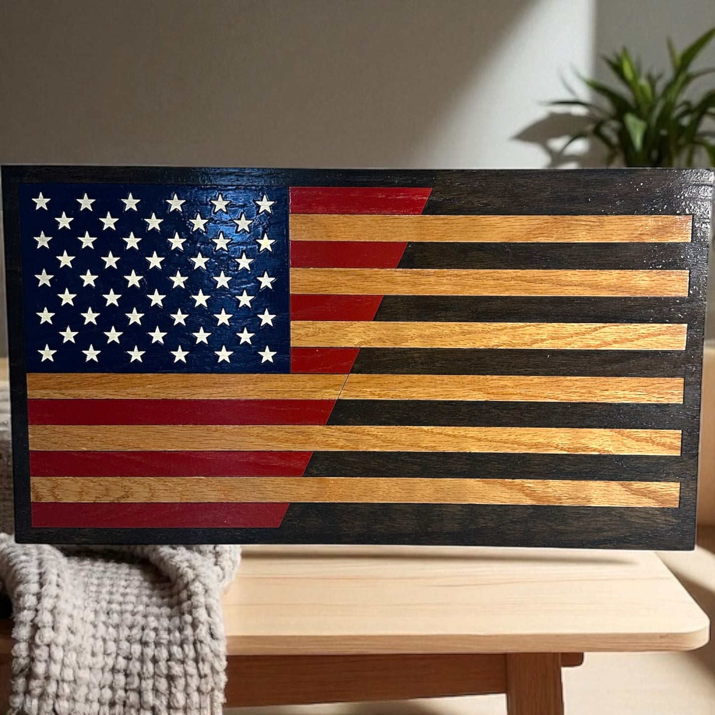 Customizable Split Line Flag Sign