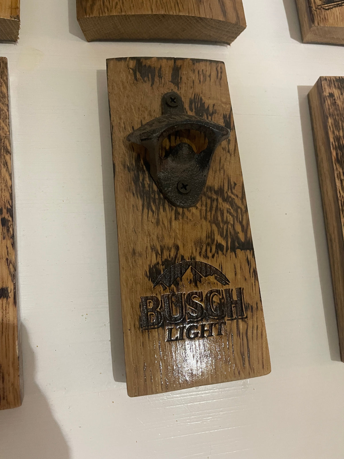 Bourbon Barrel Stave Bottle Opener