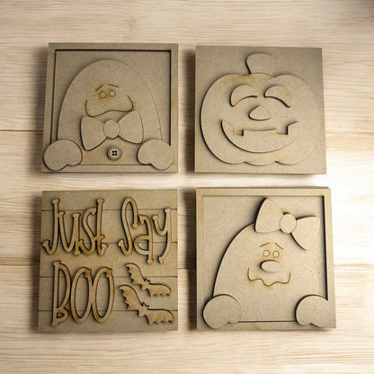 DIY BOO Ghost Signs For Interchangeable Ladder Frames