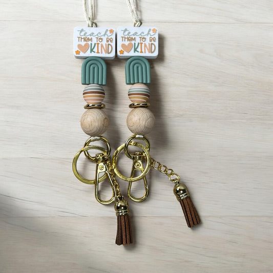 Teach Them To Be Kind Lanyard