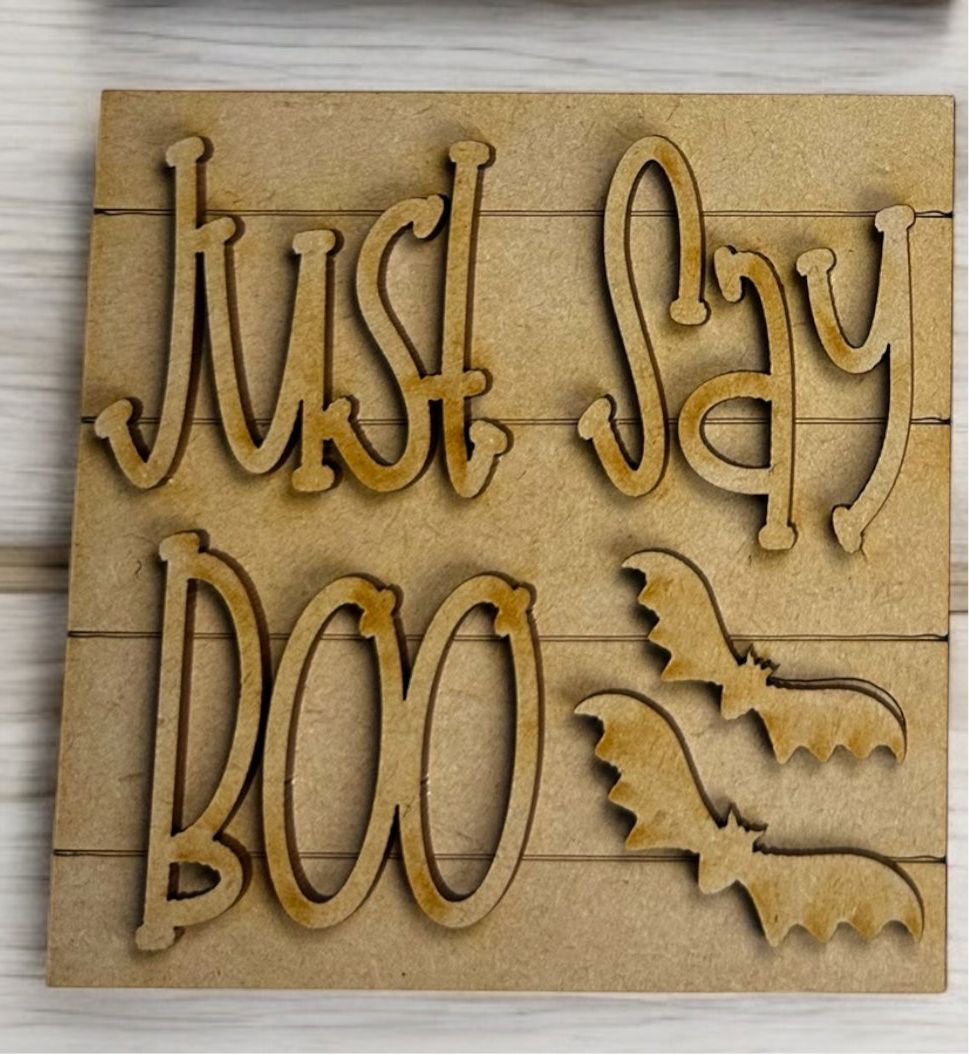 DIY BOO Ghost Signs For Interchangeable Ladder Frames