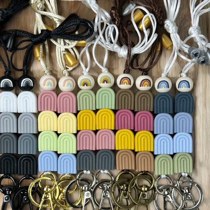 Boho Rainbow Lanyard