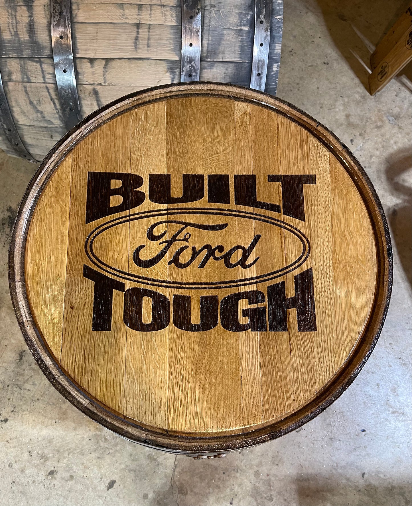 Custom Whole Whiskey Barrel