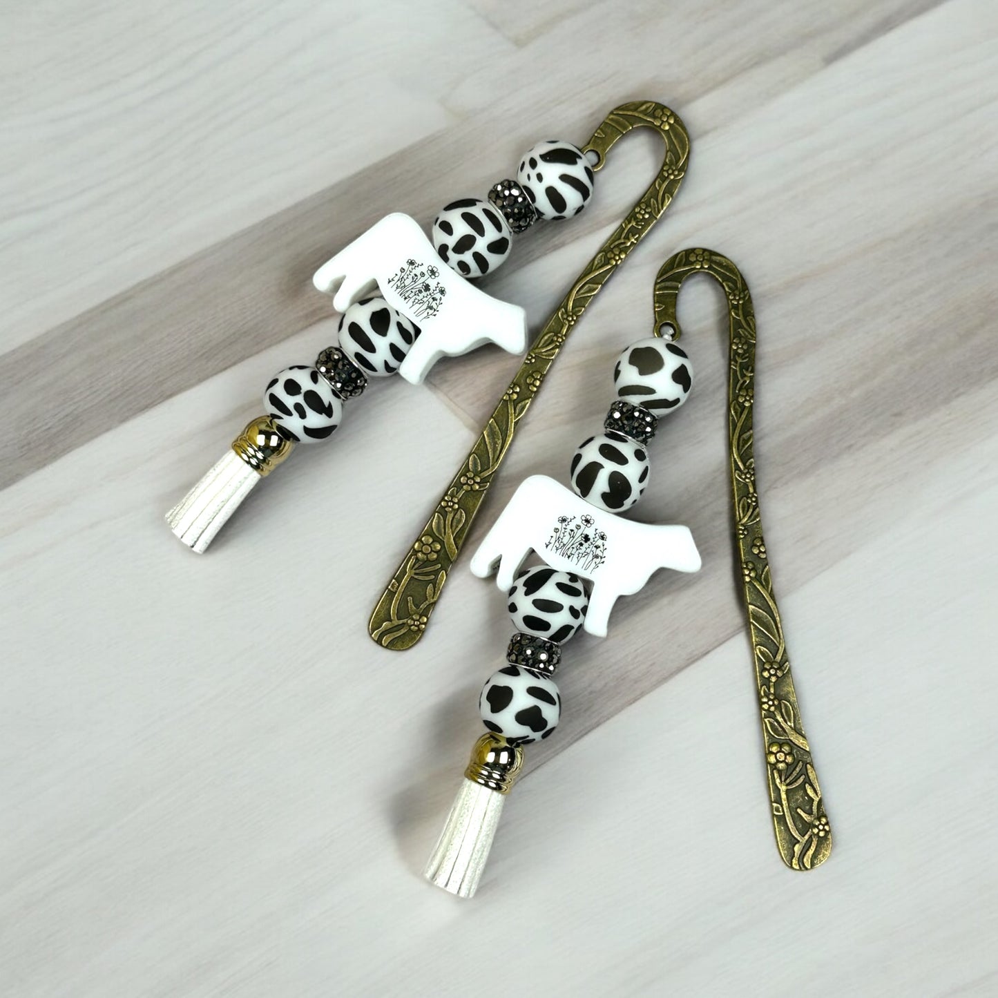 Moo Beaded Bookmark