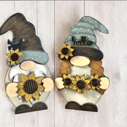 Whimsical Gnomes Sunflower Add On
