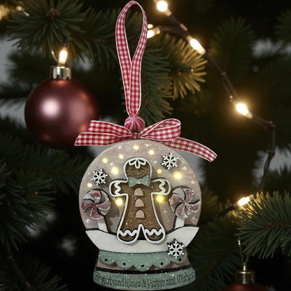Snow Globe Lighted Ornaments