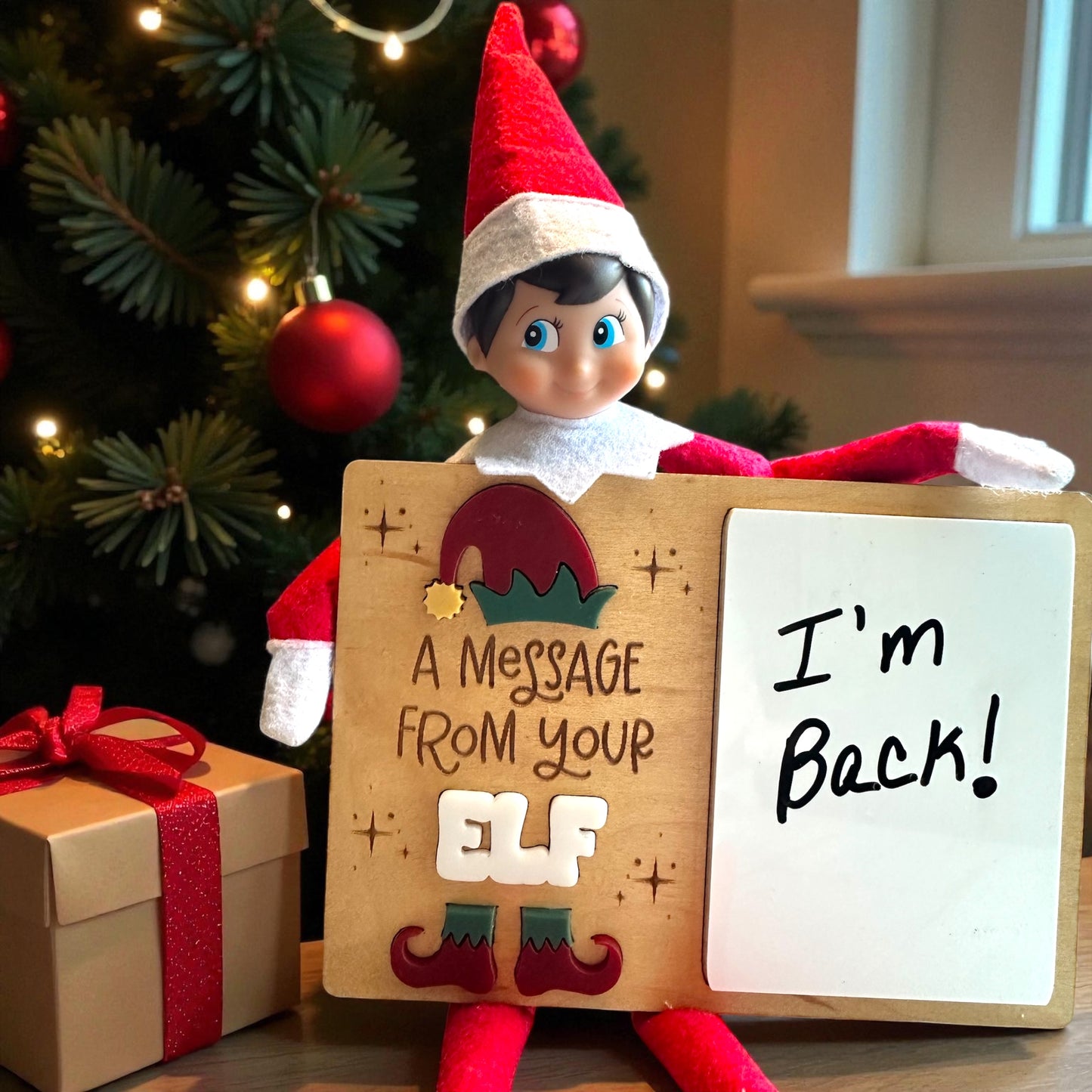 Elf Dry Erase Message Board