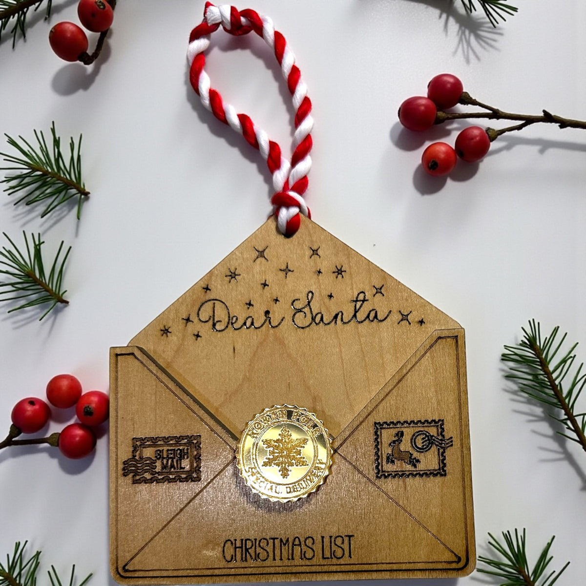 Dear Santa Letter Ornament