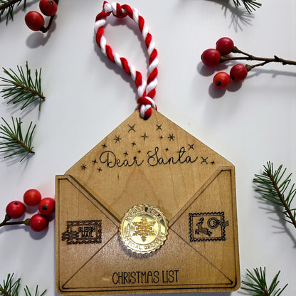 Dear Santa Letter Ornament