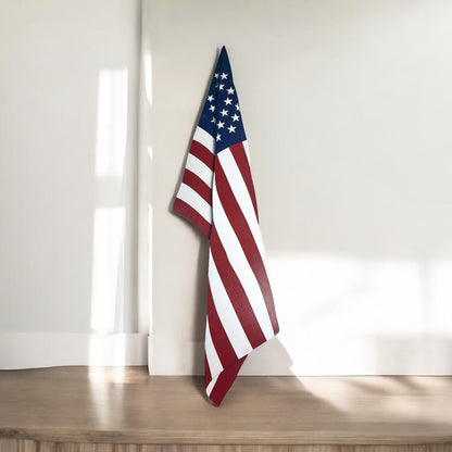 Hanging Wood Flag Door Sign