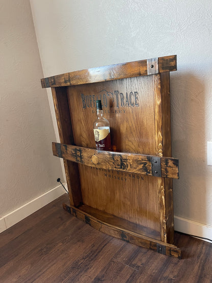 Custom 3 Tier Barrel Stave Shelf