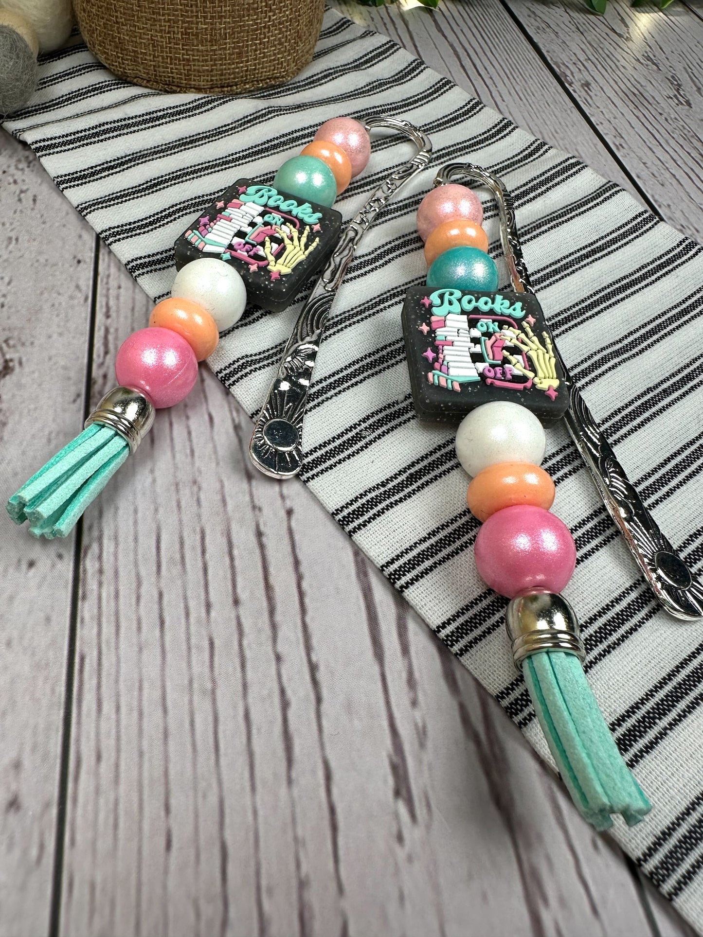 Book Switch Beaded Bookmark