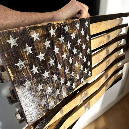 Premium Whiskey Stave Flag