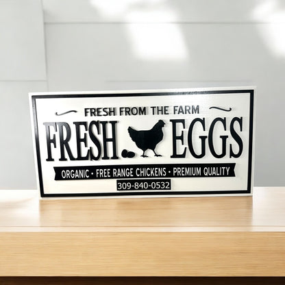 Farm Fresh Eggs Sign 24” x 48”