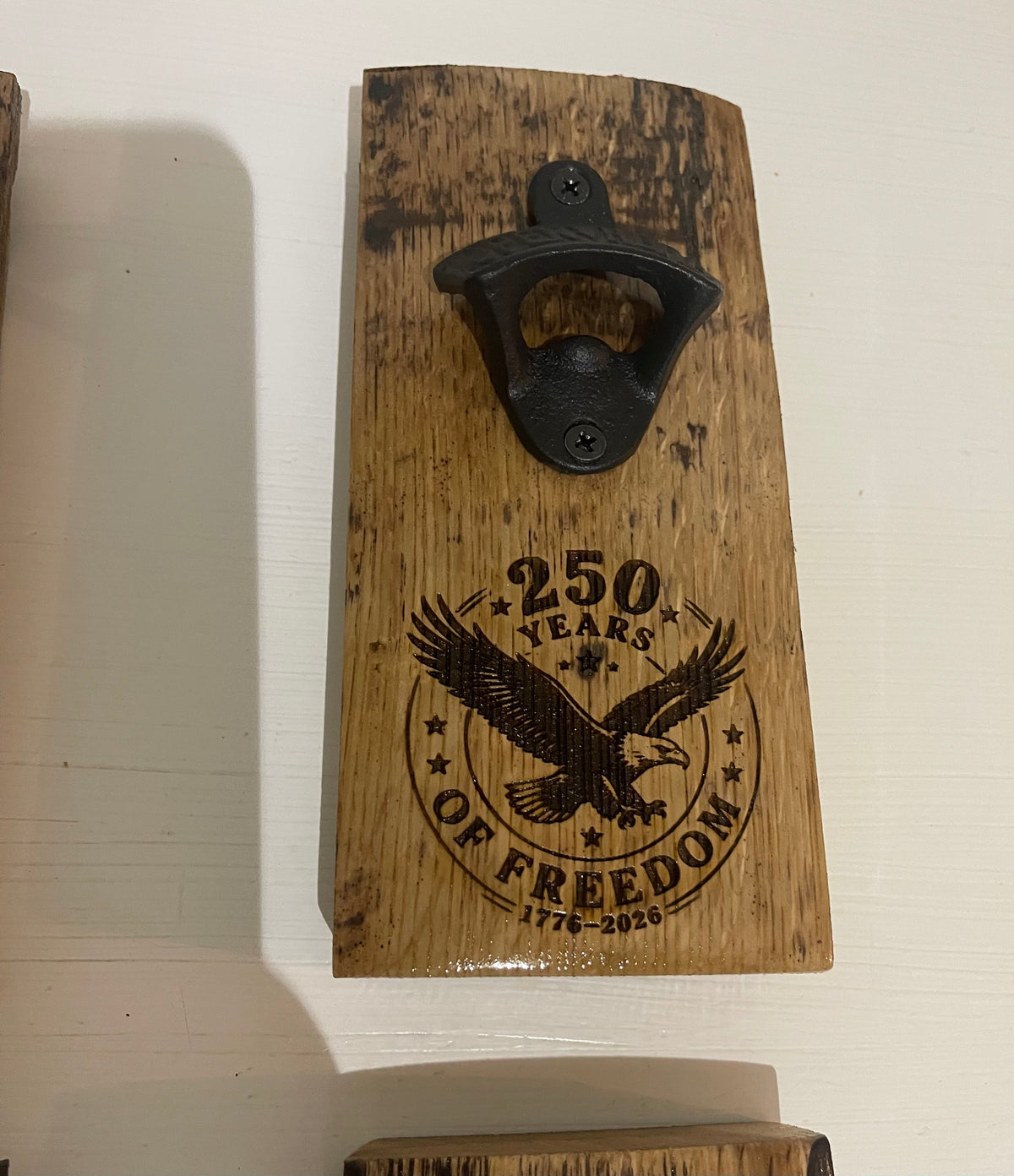Bourbon Barrel Stave Bottle Opener