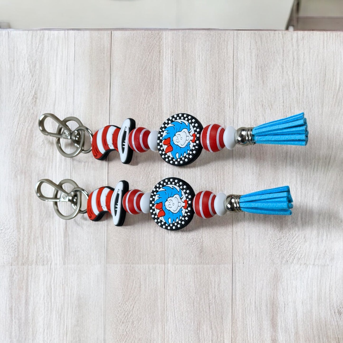 Cats Hat And Thing Keychain
