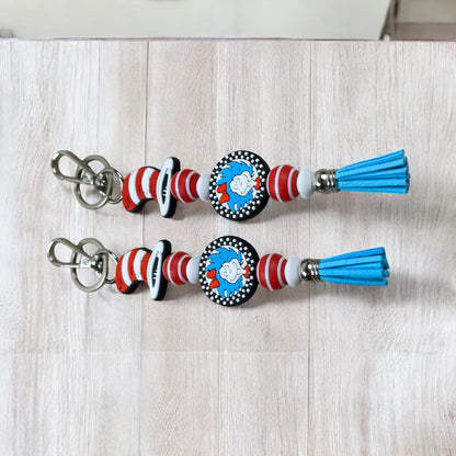 Cats Hat And Thing Keychain