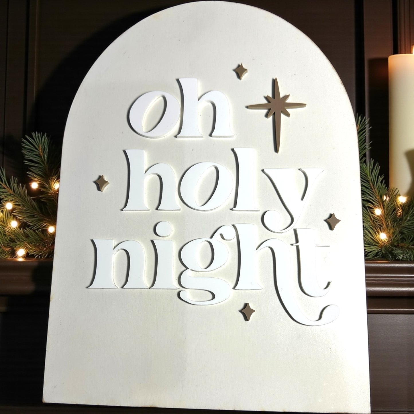 Modern Arch Christmas Signs