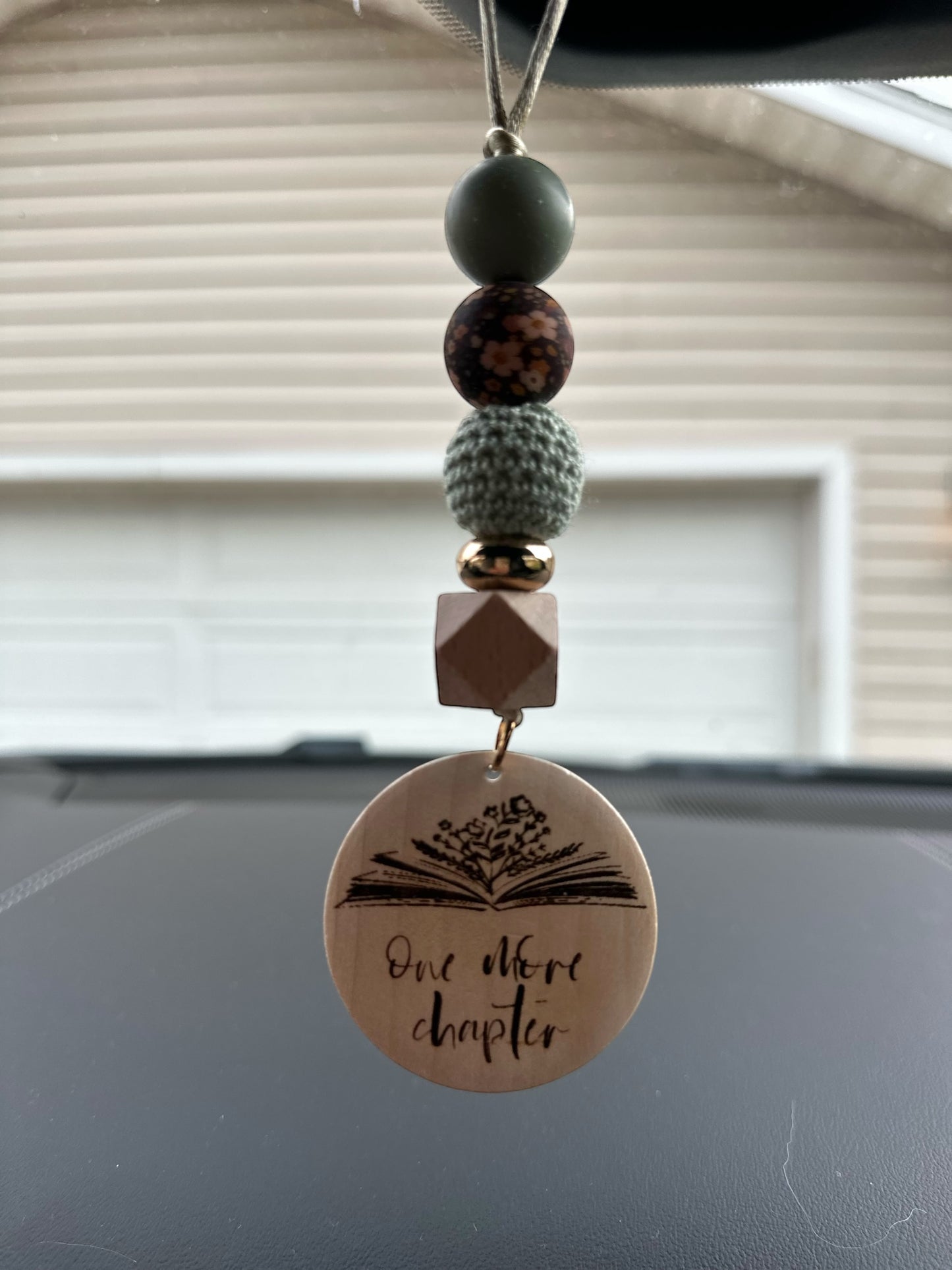 Just One More Chapter Car Charm