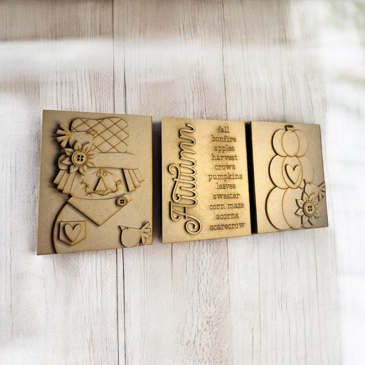 DIY Autumn Trio Signs