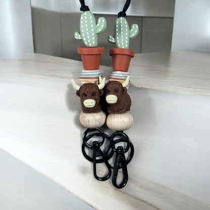 Highland Cow Lanyard