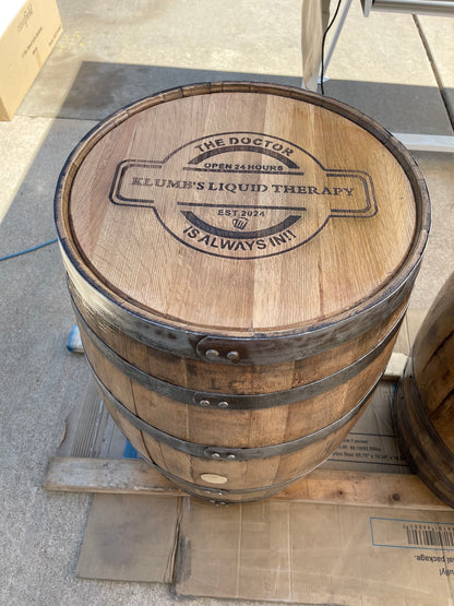 Custom Whole Whiskey Barrel