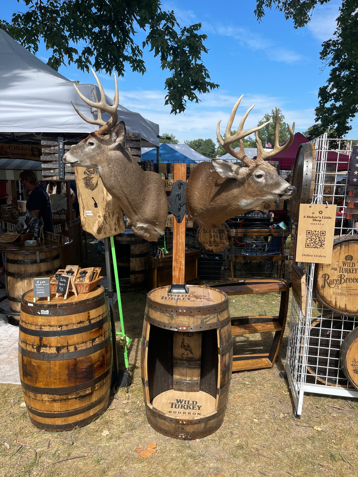 Whiskey Barrel Deer Mount