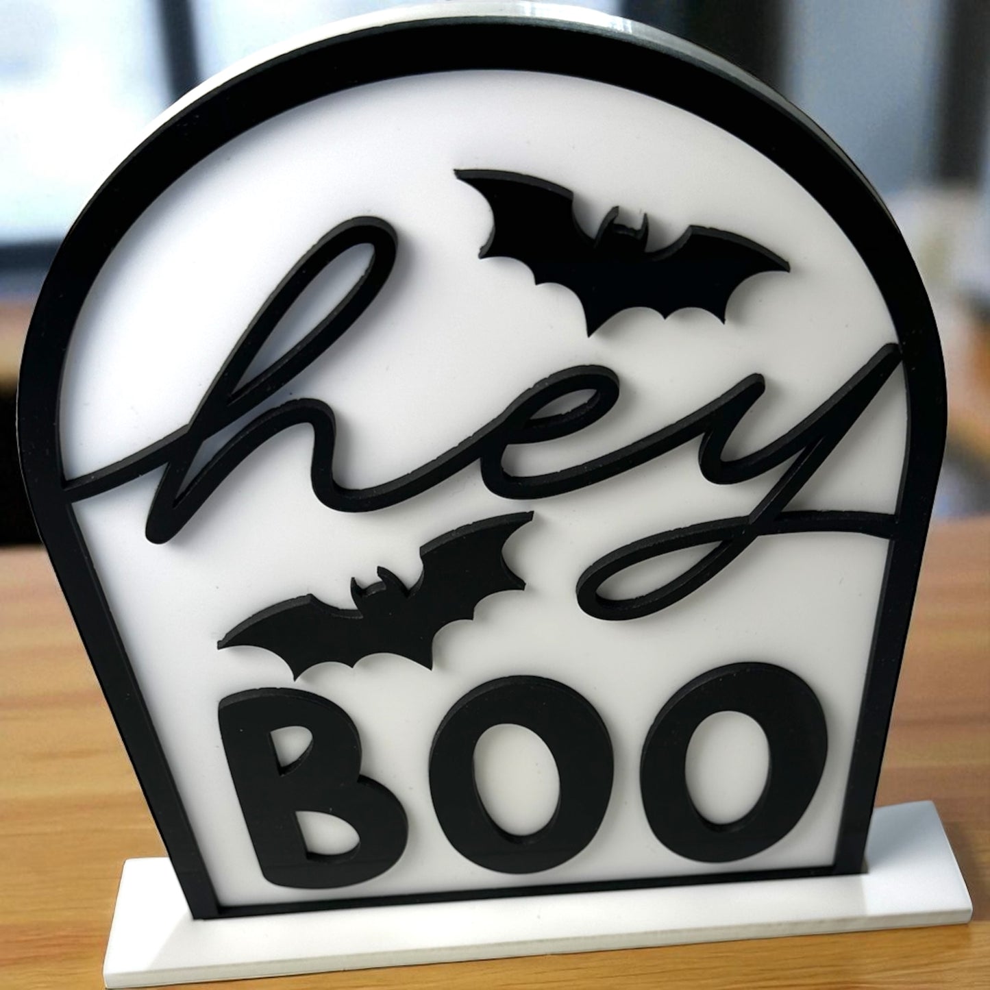 Hey Boo Acrylic Arch Sign