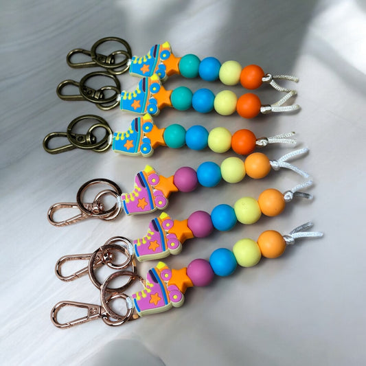 Retro Roller Skate Keychain