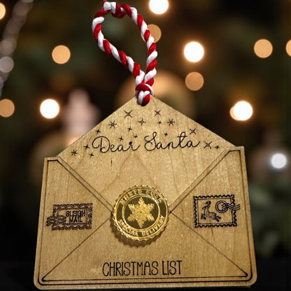 Dear Santa Letter Ornament
