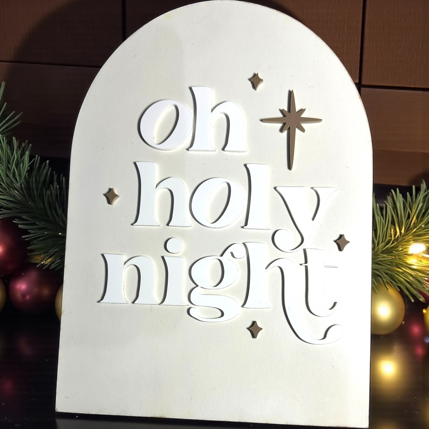 Modern Arch Christmas Signs