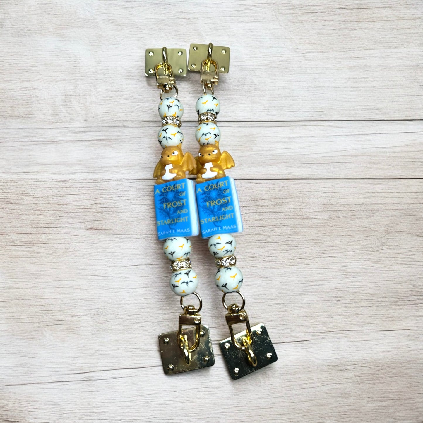 Fantasy Book Dragon beaded kindle strap
