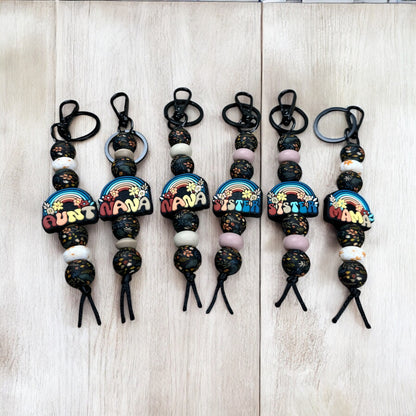 Boho Rainbow Keychain
