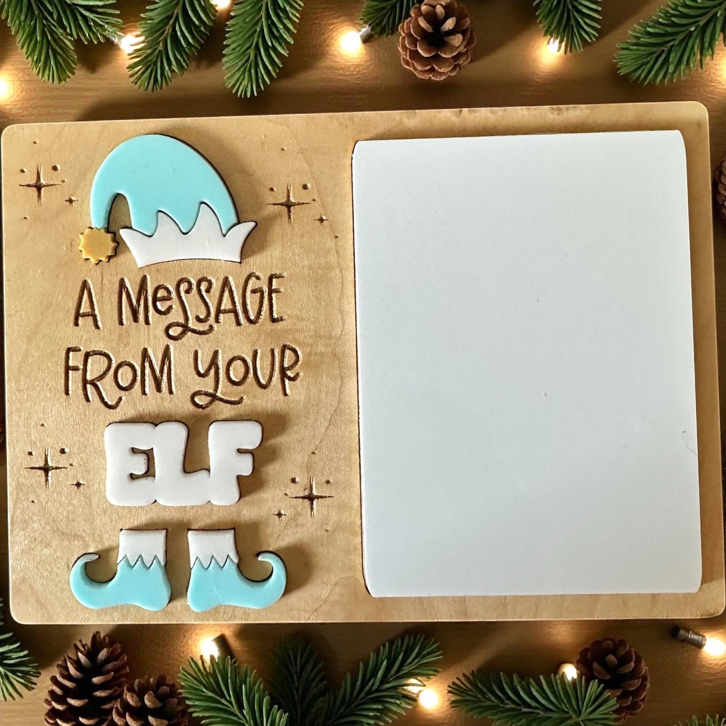 Elf Dry Erase Message Board