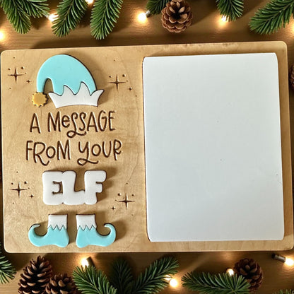 Elf Dry Erase Message Board