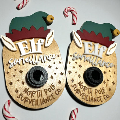 Santa Cam/Elf Cam Ornament or Magnet