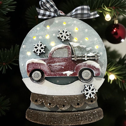 Snow Globe Lighted Ornaments