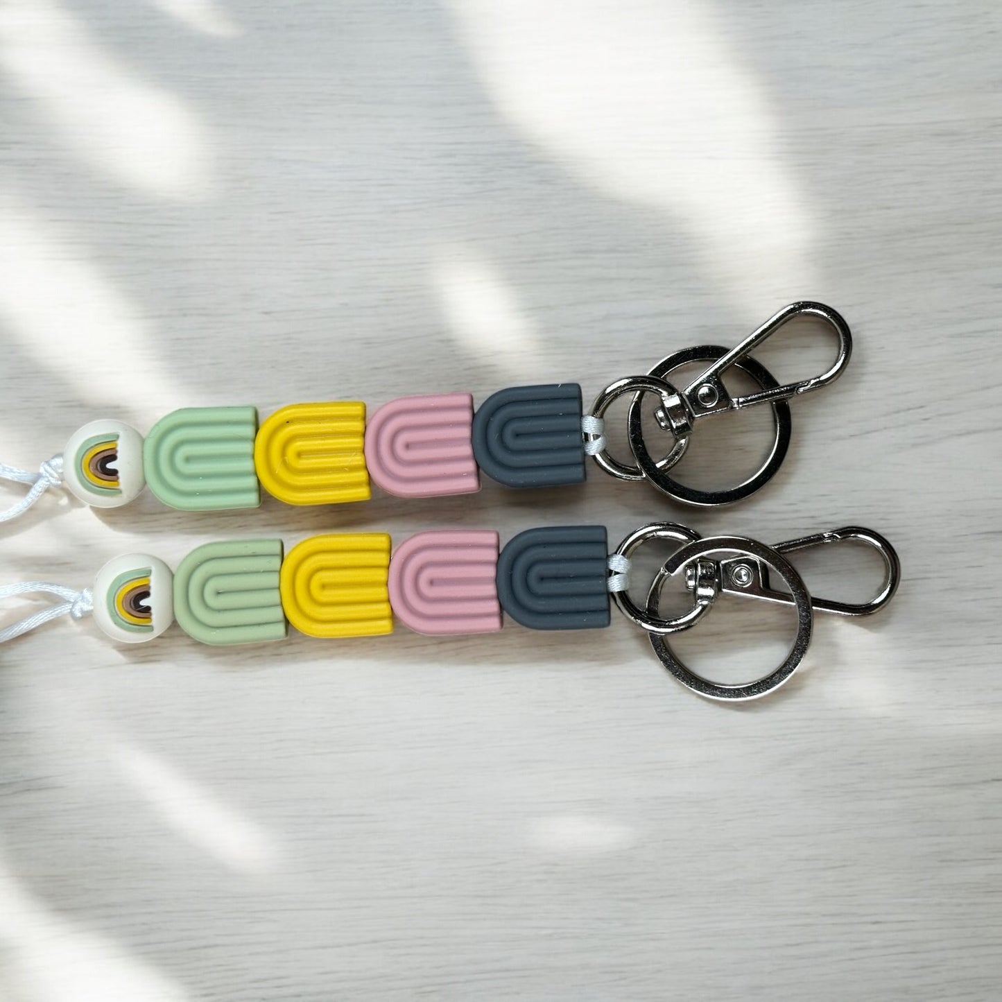 Boho Rainbow Lanyard