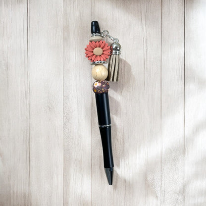 Boho Daisy Beaded Pen