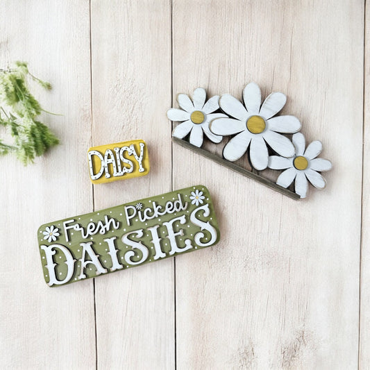 Rustic Truck Daisies Insert