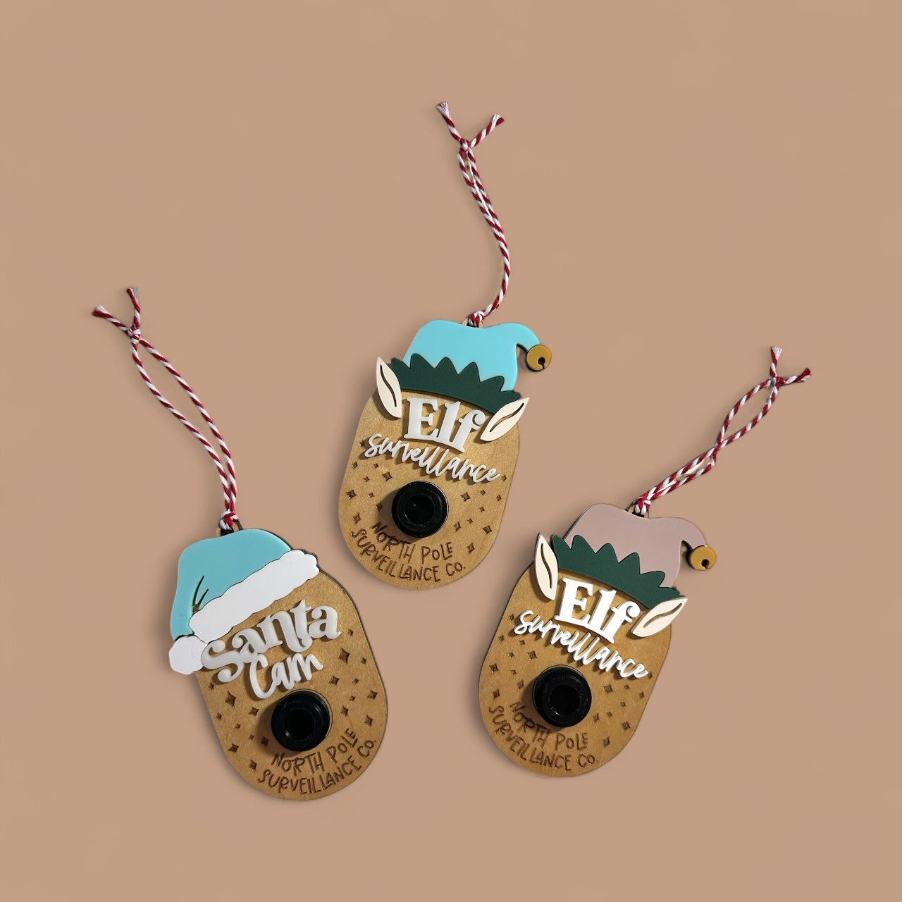 Santa Cam/Elf Cam Ornament or Magnet