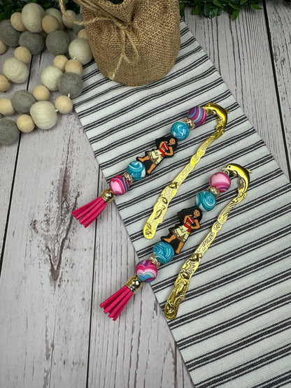 Island Princess Beaded Bookmark