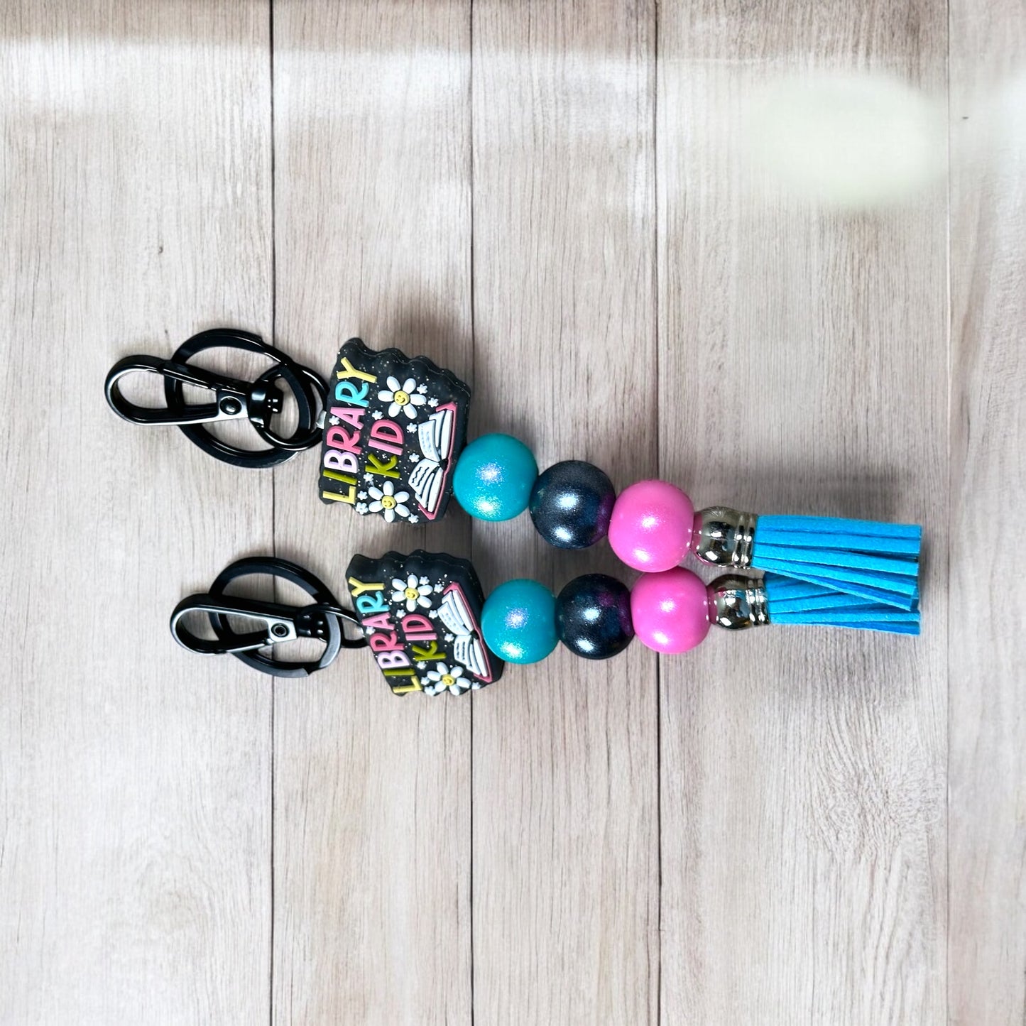 Library Kid Keychain