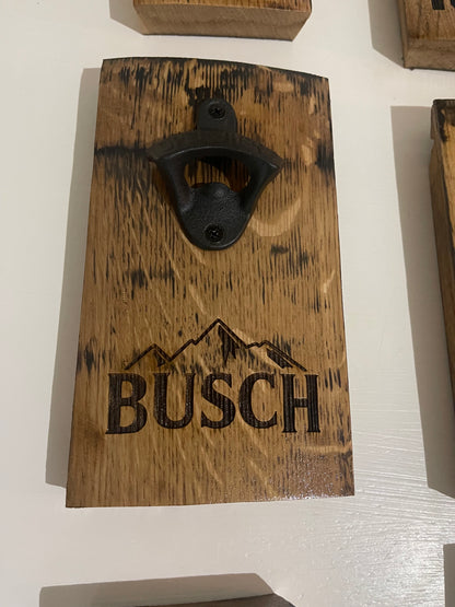 Bourbon Barrel Stave Bottle Opener