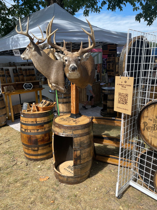 Whiskey Barrel Deer Mount
